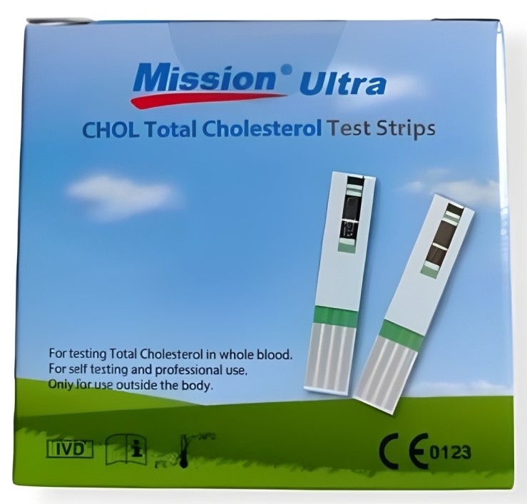 Strip Tes Kolesterol Mission Ultra Isi 50 Test Strip