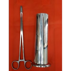 Korentang Set Stainless Steel OneMed Premium (Tempat Korentang + Korentang)