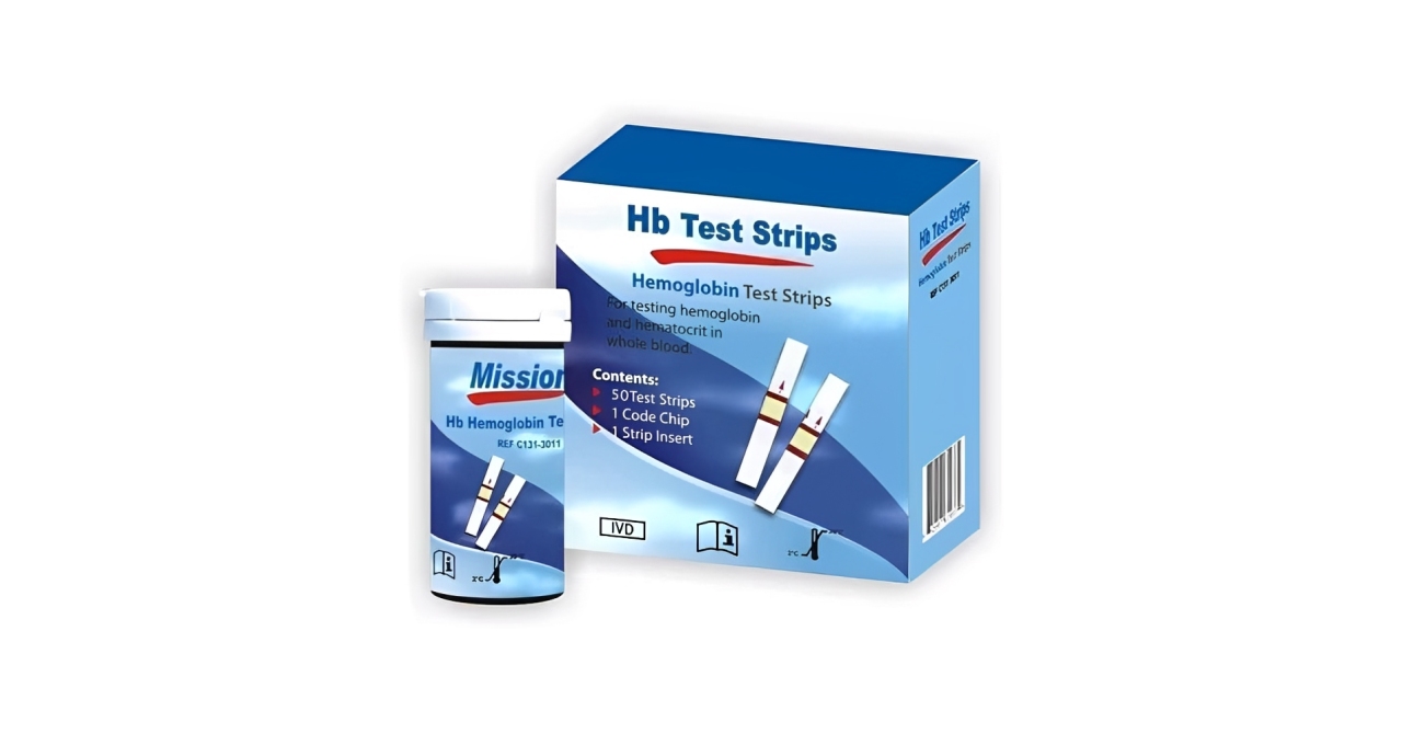 Strip Tes Hb Hemoglobin Mission Isi 50 Test Strip