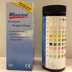 Strip Mission Urinalysis Reagent Strips 10 Parameter - Strip Tes Urine 10 P