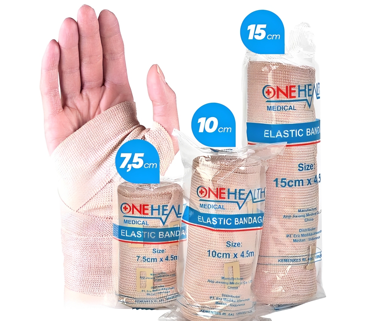 Perban Elastis OneHealth Elastic Bandage Uk 10 cm X 4,5 m