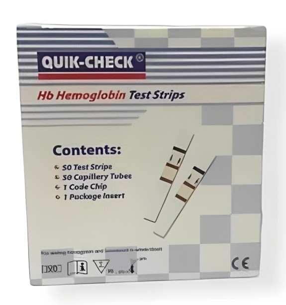 Strip Tes Hb Hemoglobin Quick Check Isi 50 Test Strip
